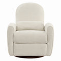 ReNest Manual Swivel Glider Recliner Chair, Linen