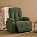ReNest Swivel Glider Power Recliner Chair with Power Headrest & Lifting Armrests, for Living Room and Nursery, Chenille Upholstery, Green