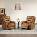 ReNest Zero Gravity Power Recliner, Genuine Top-Grain Leather, Triple Motor, Power Headrest & Lumbar, USB & Type-C, Saddle