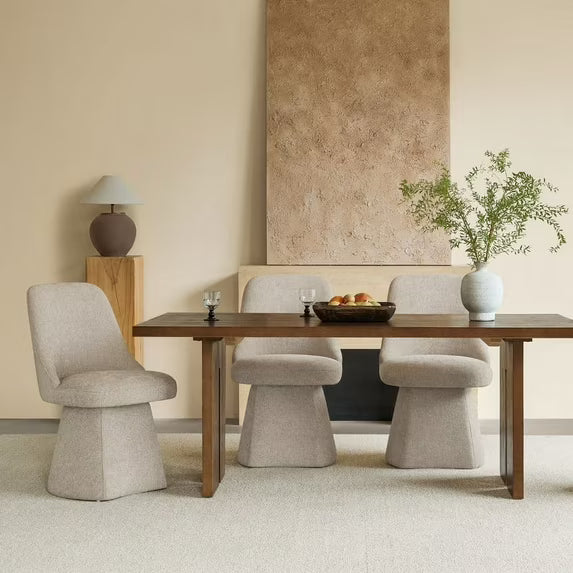 CHITA Upholstered Swivel Dining Chair Set of 1/2/3