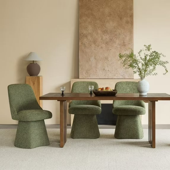 CHITA Upholstered Swivel Dining Chair Set of 1/2/3