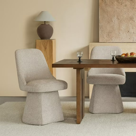 CHITA Upholstered Swivel Dining Chair Set of 1/2/3